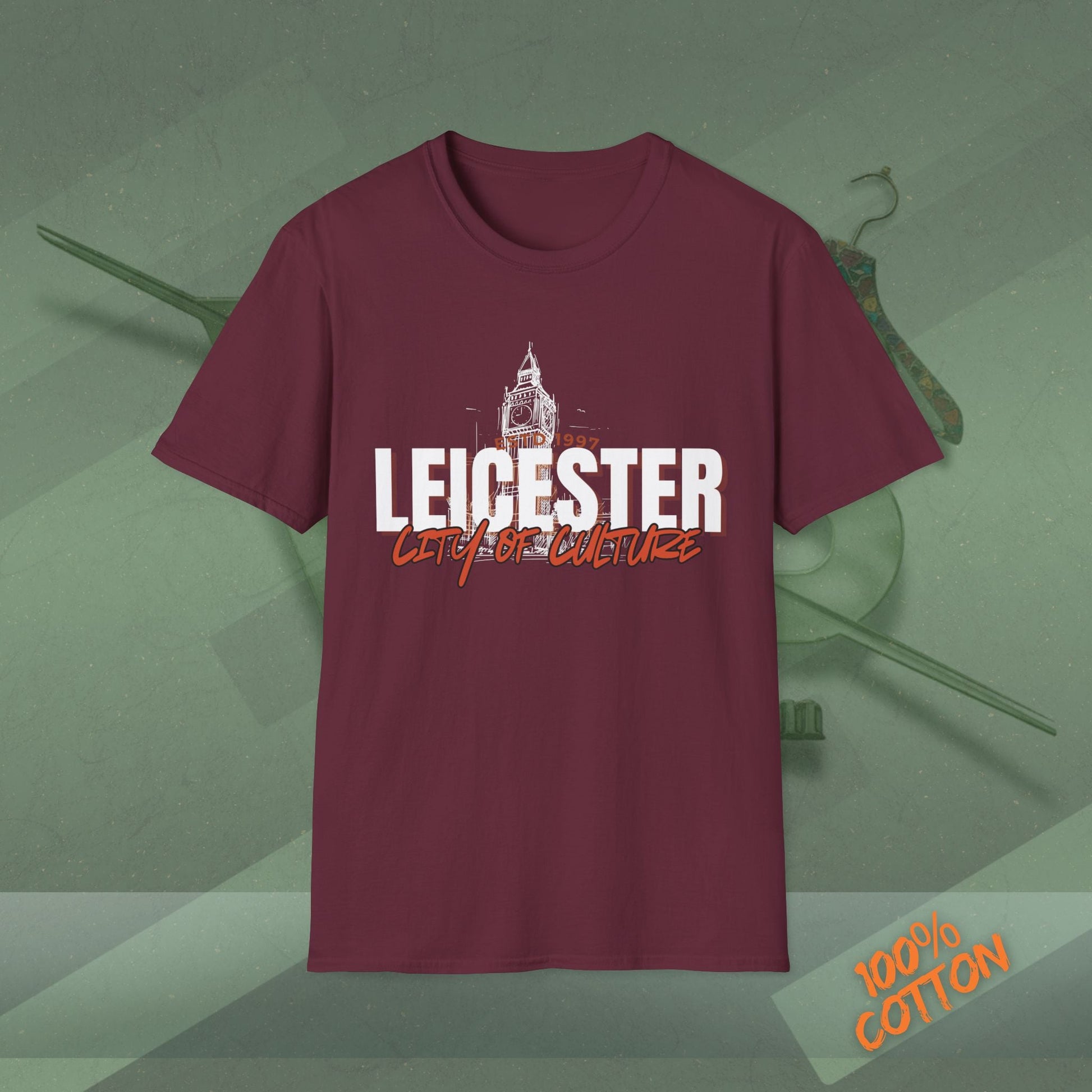 Leicester City of Culture T-Shirt | Unisex Tee, Graphic Shirt, Casual Wear, Vacation Top, Gift for Locals and Tourists Printify