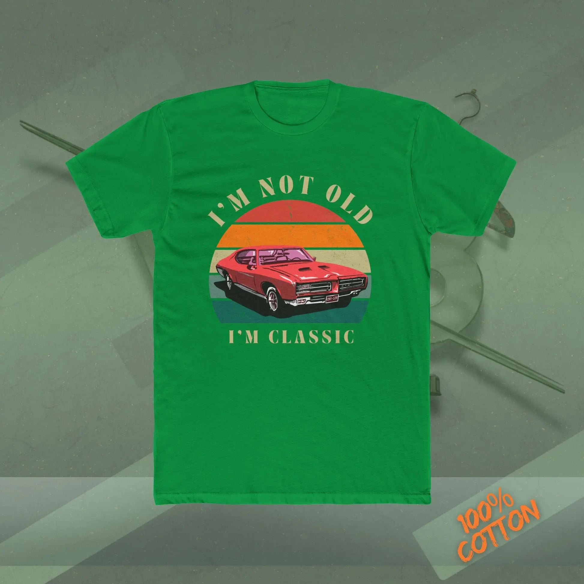 Classic Car Graphic Tee - I'm Not Old, I'm Classic, Vintage Apparel, Car Enthusiast Gift, Retro T-Shirt, Birthday Present, Unisex Crew Neck Printify