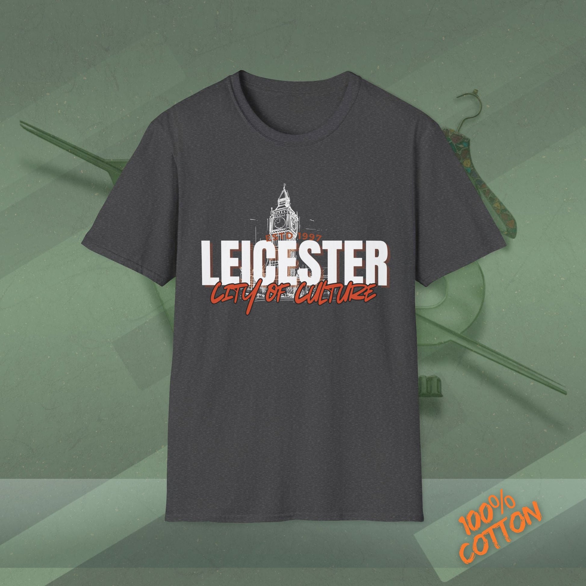 Leicester City of Culture T-Shirt | Unisex Tee, Graphic Shirt, Casual Wear, Vacation Top, Gift for Locals and Tourists Printify