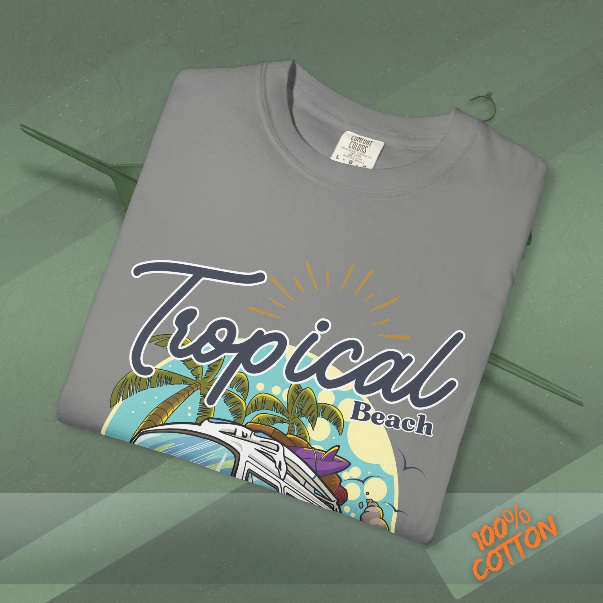 Tropical Weekend Tee, Beach Shirt, Summer Vibe Top, Travel T-Shirt, Vacation Apparel, Gift for Beach Lovers Printify