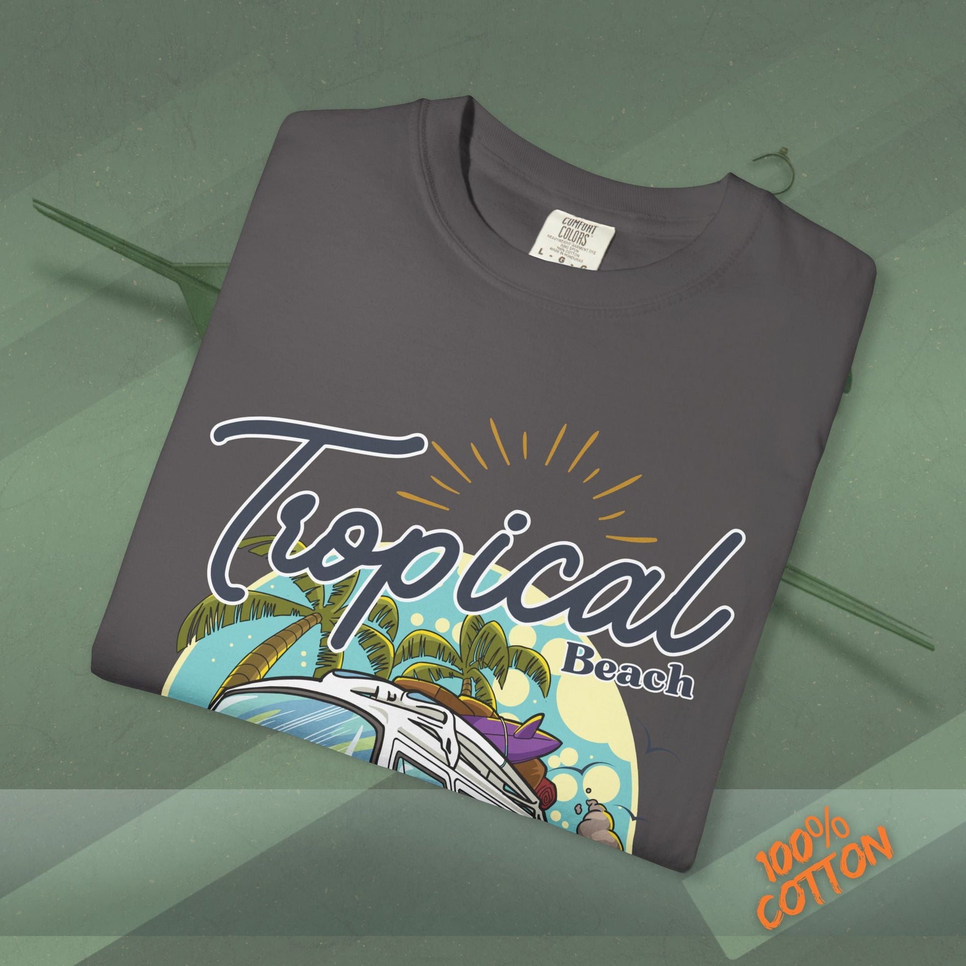 Tropical Weekend Tee, Beach Shirt, Summer Vibe Top, Travel T-Shirt, Vacation Apparel, Gift for Beach Lovers Printify