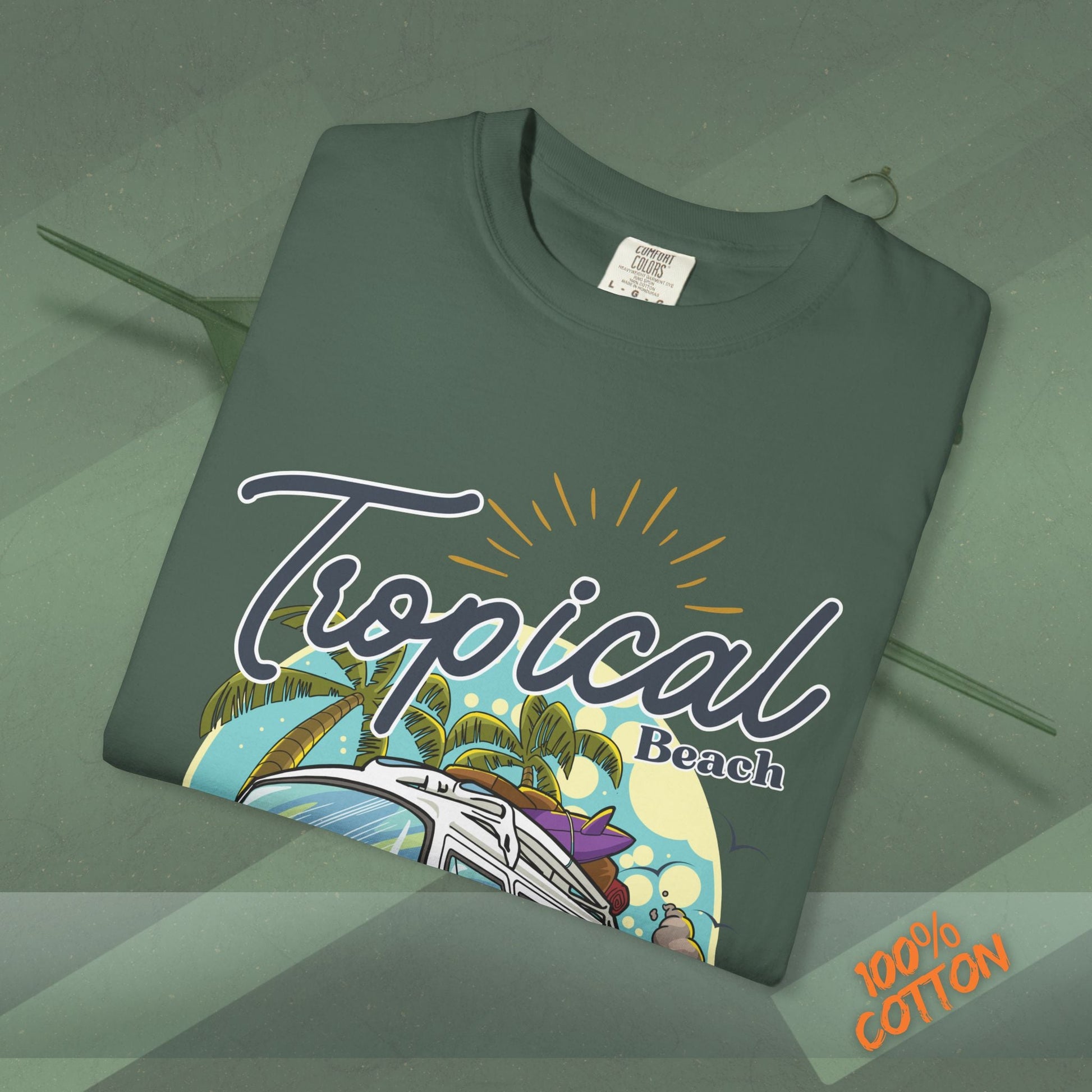 Tropical Weekend Tee, Beach Shirt, Summer Vibe Top, Travel T-Shirt, Vacation Apparel, Gift for Beach Lovers Printify