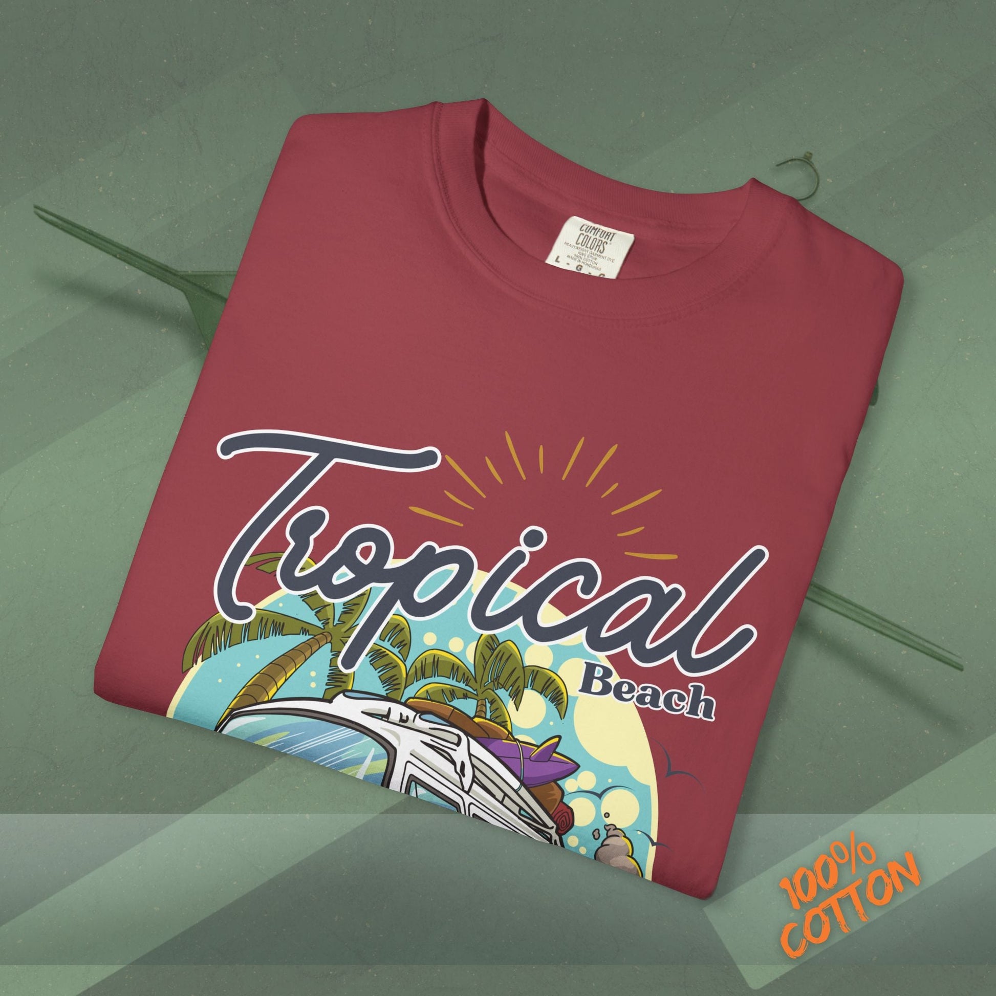Tropical Weekend Tee, Beach Shirt, Summer Vibe Top, Travel T-Shirt, Vacation Apparel, Gift for Beach Lovers Printify