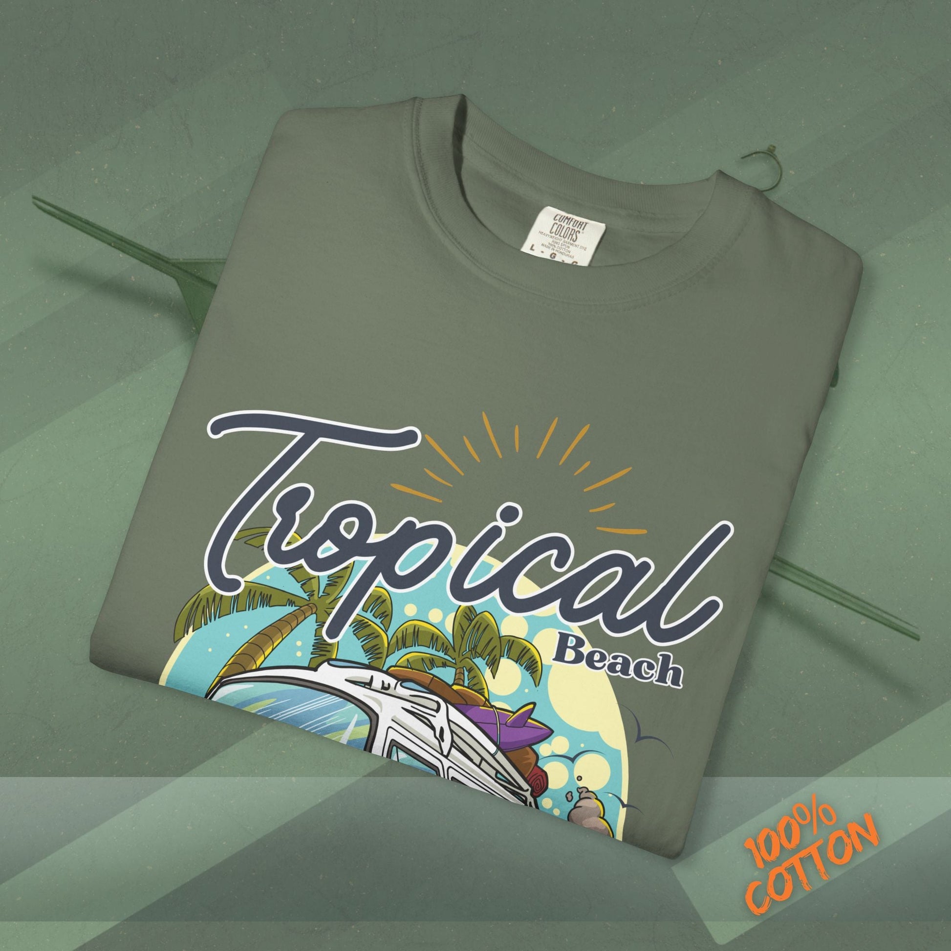 Tropical Weekend Tee, Beach Shirt, Summer Vibe Top, Travel T-Shirt, Vacation Apparel, Gift for Beach Lovers Printify