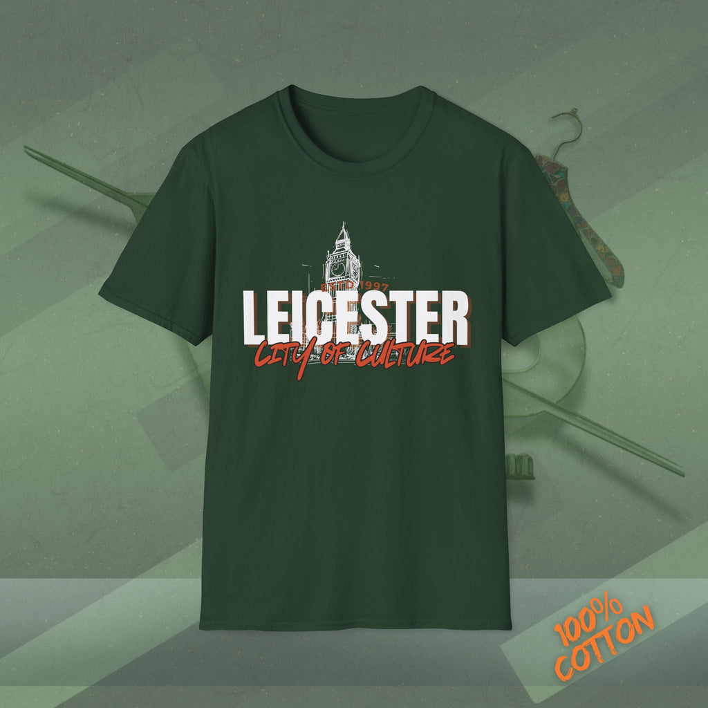 Leicester City of Culture T-Shirt | Unisex Tee, Graphic Shirt, Casual Wear, Vacation Top, Gift for Locals and Tourists Printify