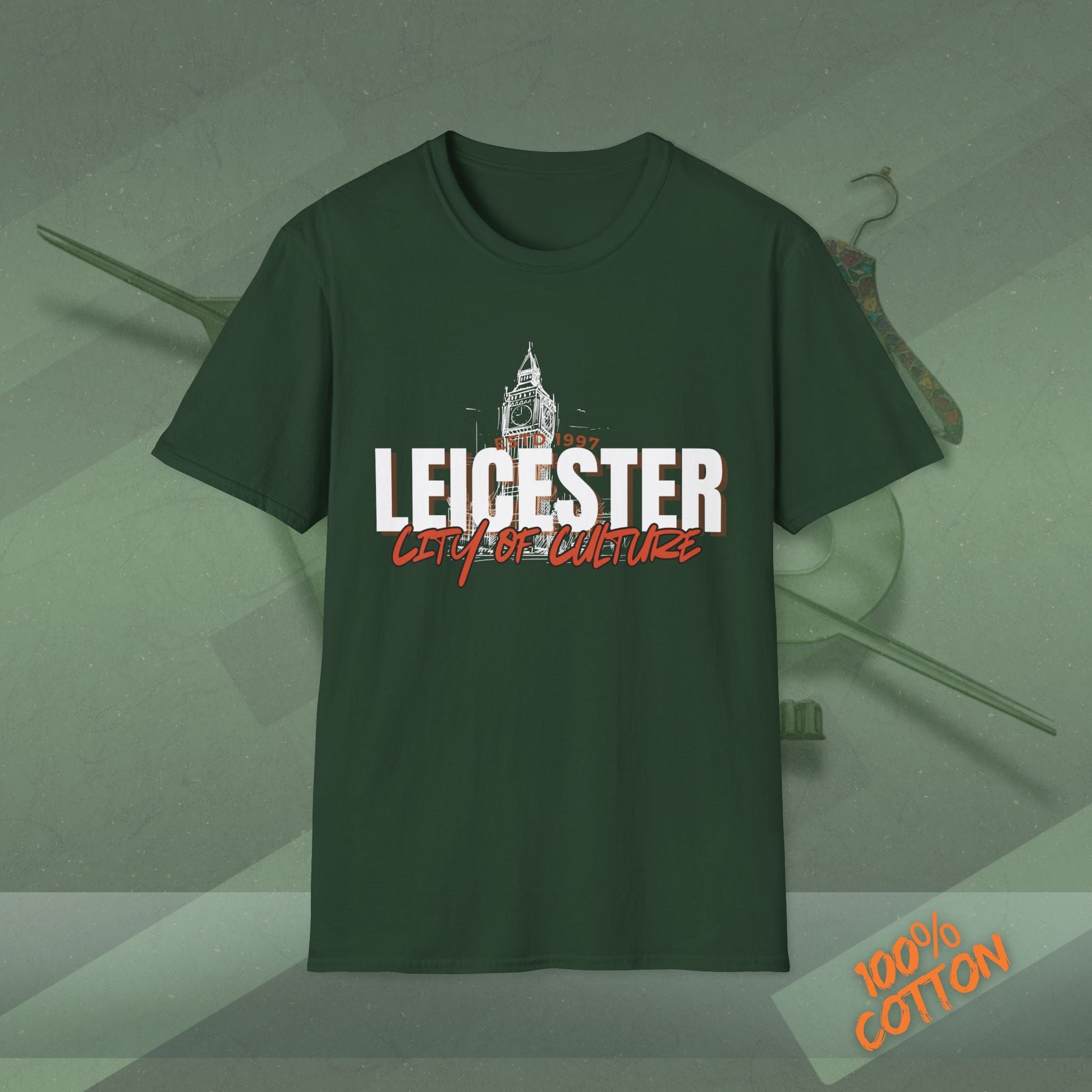 Leicester City of Culture T-Shirt | Unisex Tee, Graphic Shirt, Casual Wear, Vacation Top, Gift for Locals and Tourists Printify
