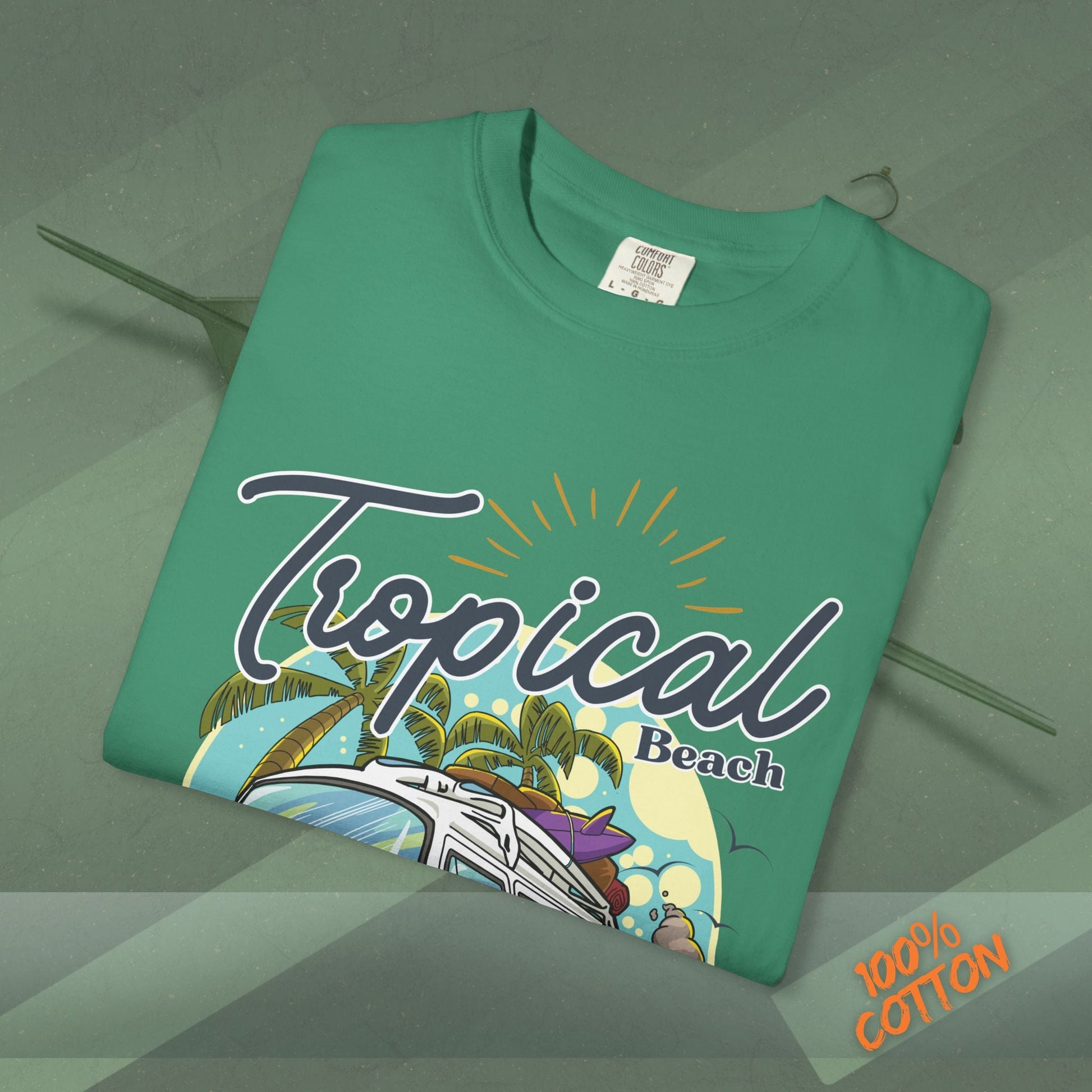 Tropical Weekend Tee, Beach Shirt, Summer Vibe Top, Travel T-Shirt, Vacation Apparel, Gift for Beach Lovers Printify