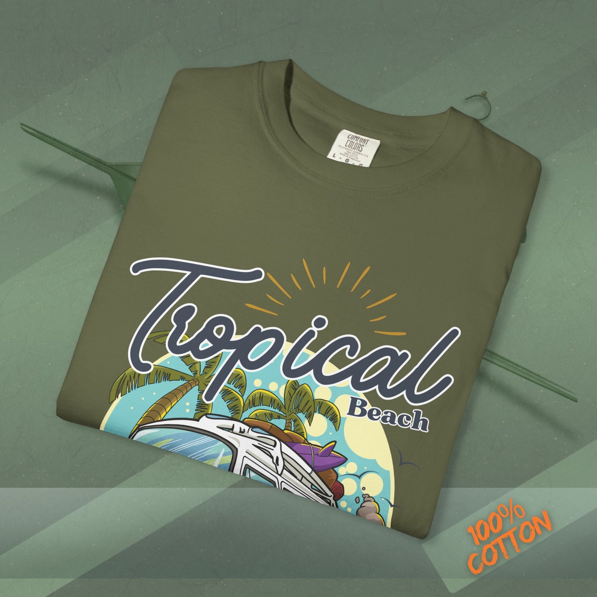 Tropical Weekend Tee, Beach Shirt, Summer Vibe Top, Travel T-Shirt, Vacation Apparel, Gift for Beach Lovers Printify