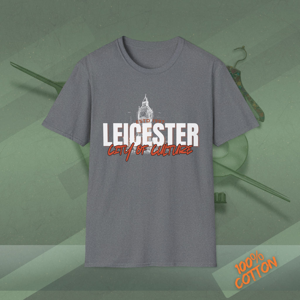 Leicester City of Culture T-Shirt | Unisex Tee, Graphic Shirt, Casual Wear, Vacation Top, Gift for Locals and Tourists Printify