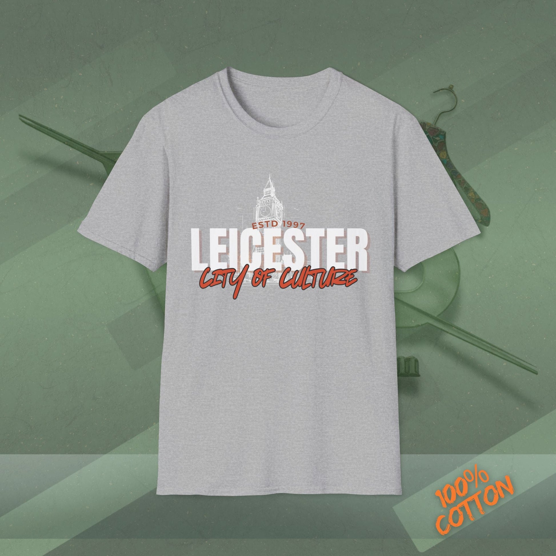 Leicester City of Culture T-Shirt | Unisex Tee, Graphic Shirt, Casual Wear, Vacation Top, Gift for Locals and Tourists Printify