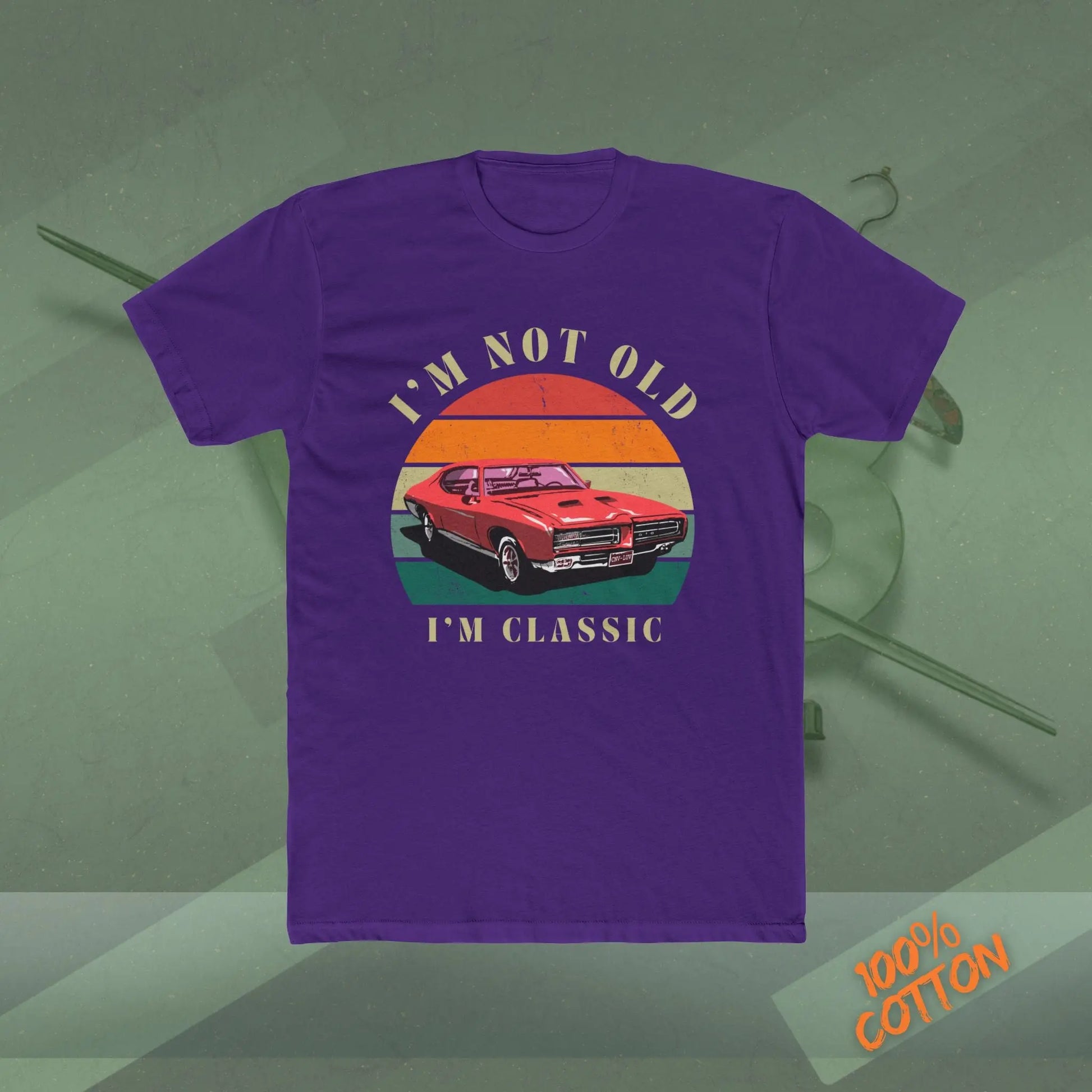 Classic Car Graphic Tee - I'm Not Old, I'm Classic, Vintage Apparel, Car Enthusiast Gift, Retro T-Shirt, Birthday Present, Unisex Crew Neck Printify