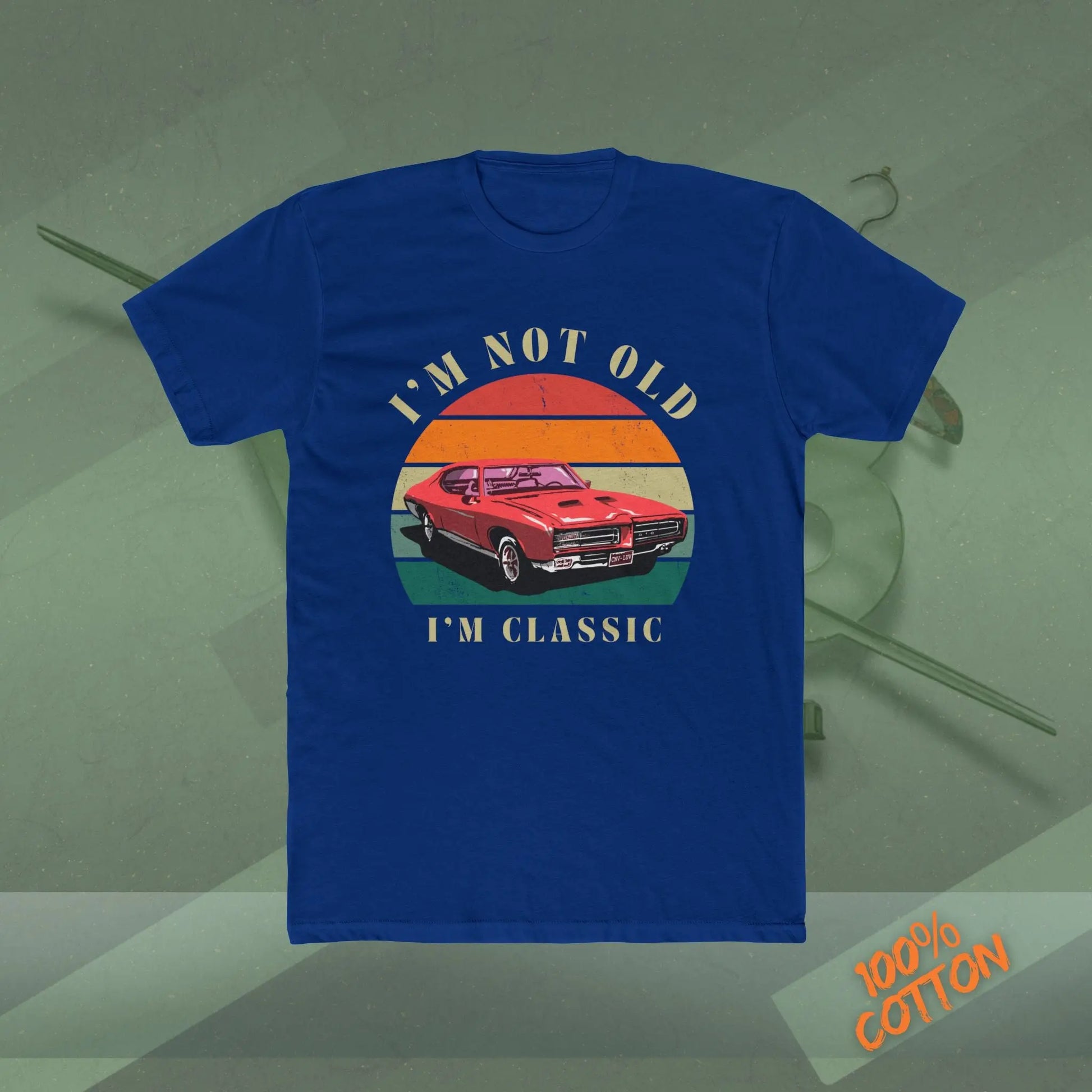 Classic Car Graphic Tee - I'm Not Old, I'm Classic, Vintage Apparel, Car Enthusiast Gift, Retro T-Shirt, Birthday Present, Unisex Crew Neck Printify
