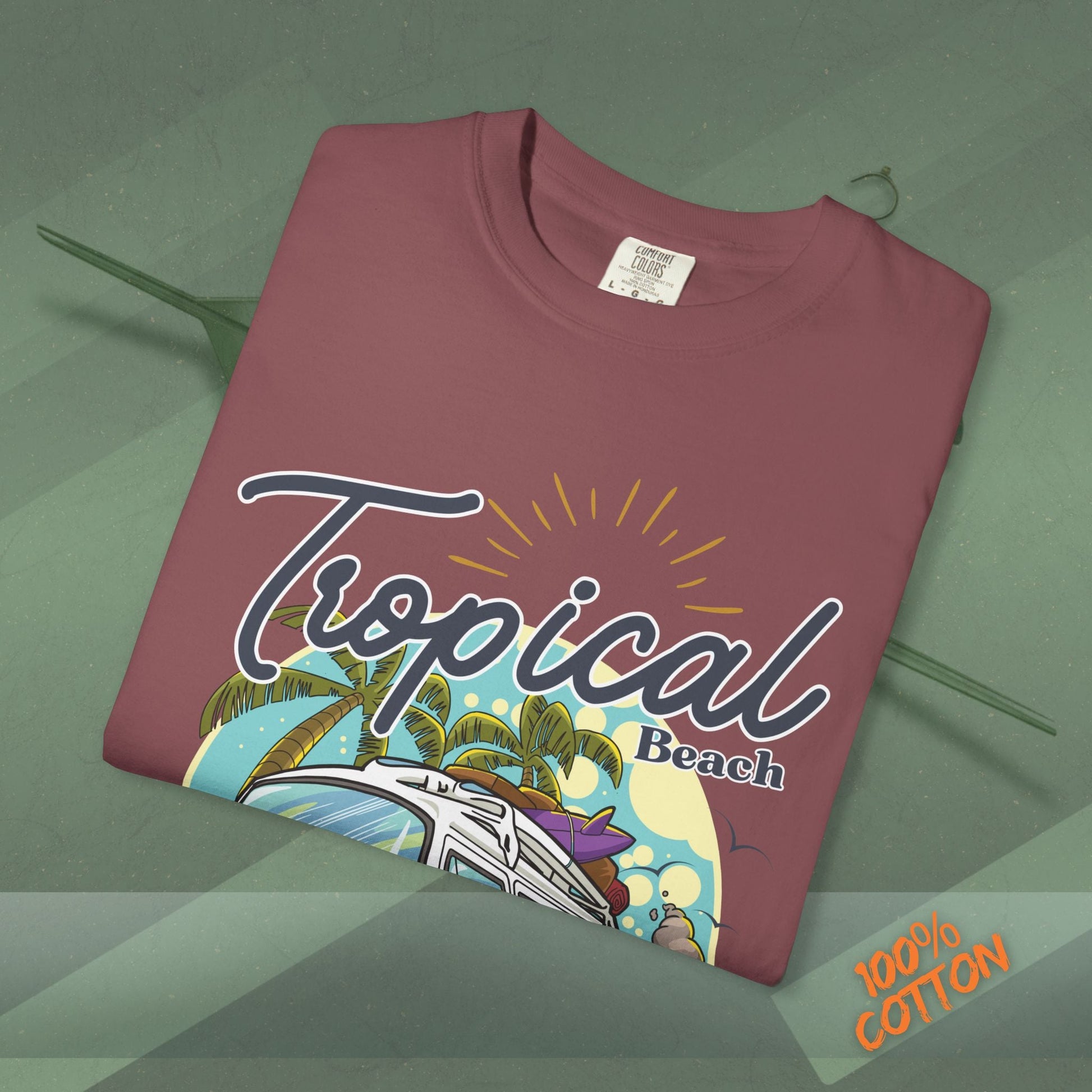 Tropical Weekend Tee, Beach Shirt, Summer Vibe Top, Travel T-Shirt, Vacation Apparel, Gift for Beach Lovers Printify