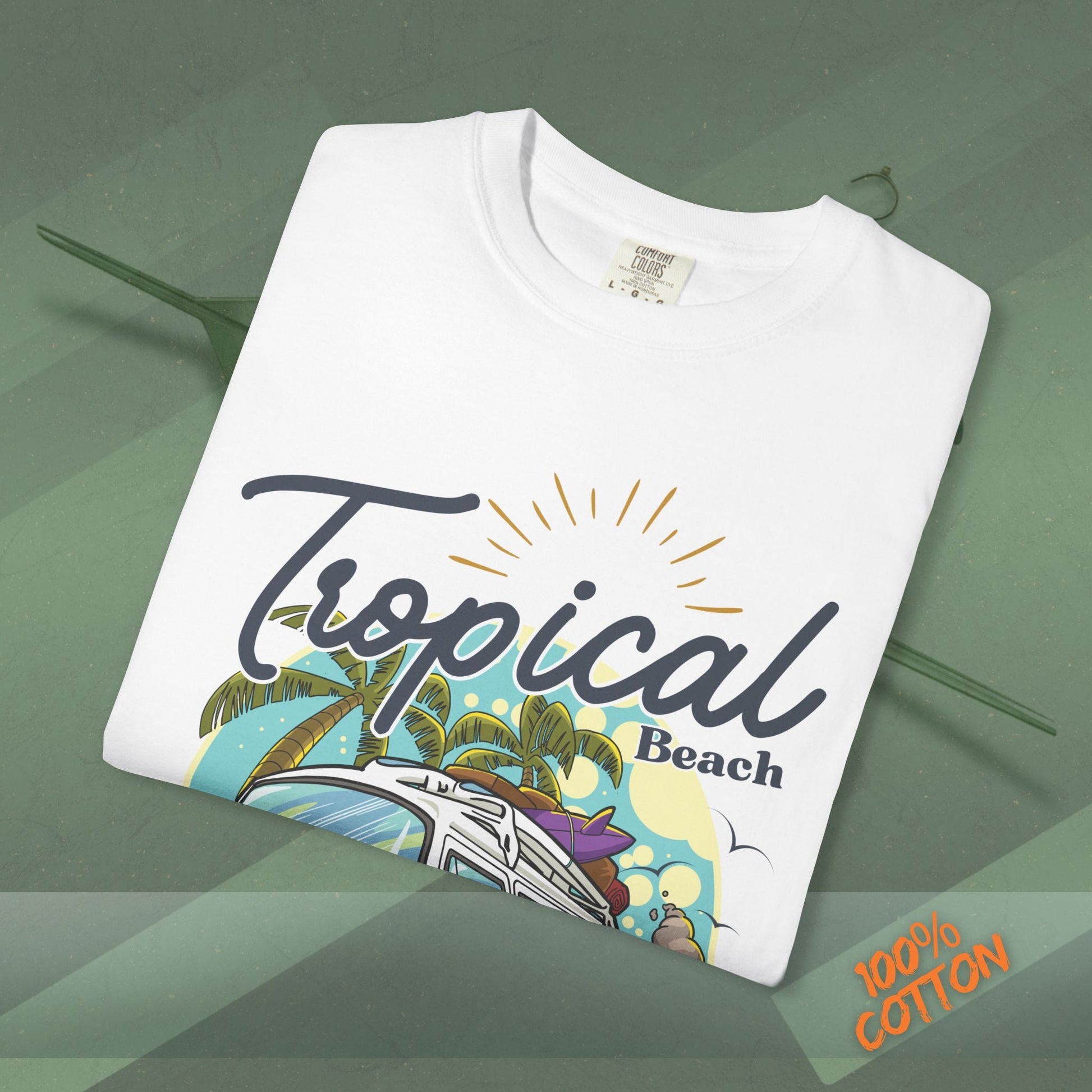 Tropical Weekend Tee, Beach Shirt, Summer Vibe Top, Travel T-Shirt, Vacation Apparel, Gift for Beach Lovers Printify