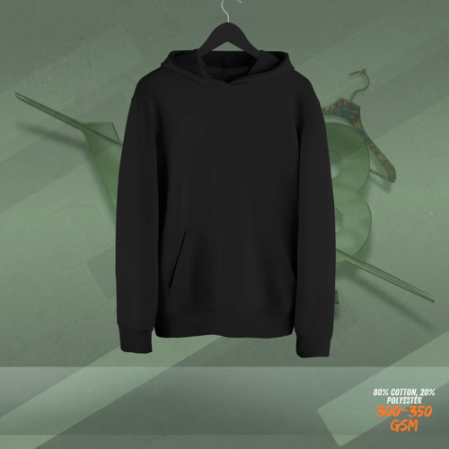 Basic Hoodie - BLACK WearBloom