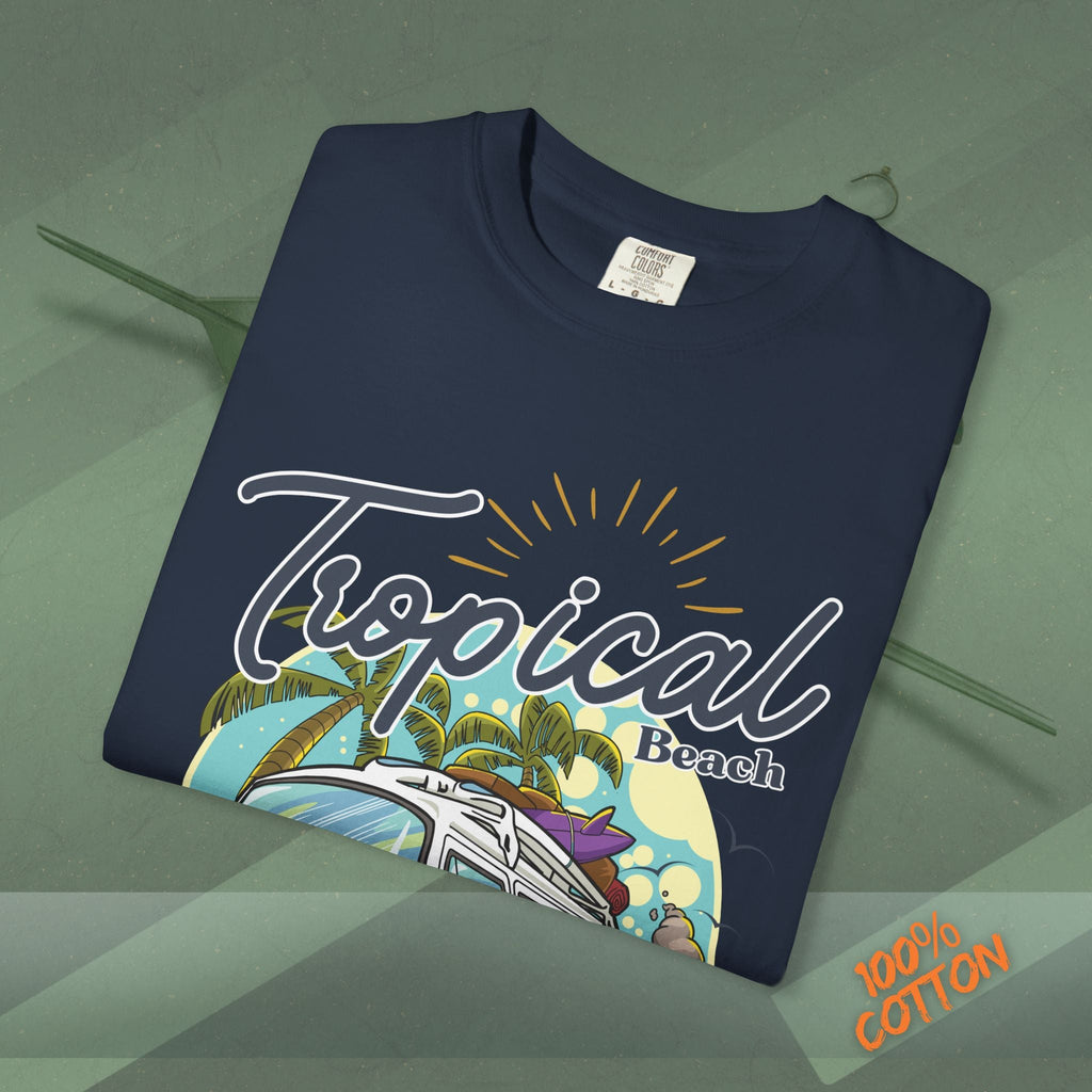 Tropical Weekend Tee, Beach Shirt, Summer Vibe Top, Travel T-Shirt, Vacation Apparel, Gift for Beach Lovers Printify
